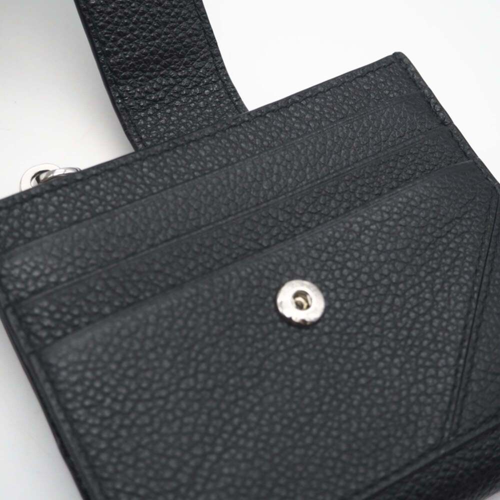PRADA Vitello Micrograin Triangle Compact Wallet … - image 12